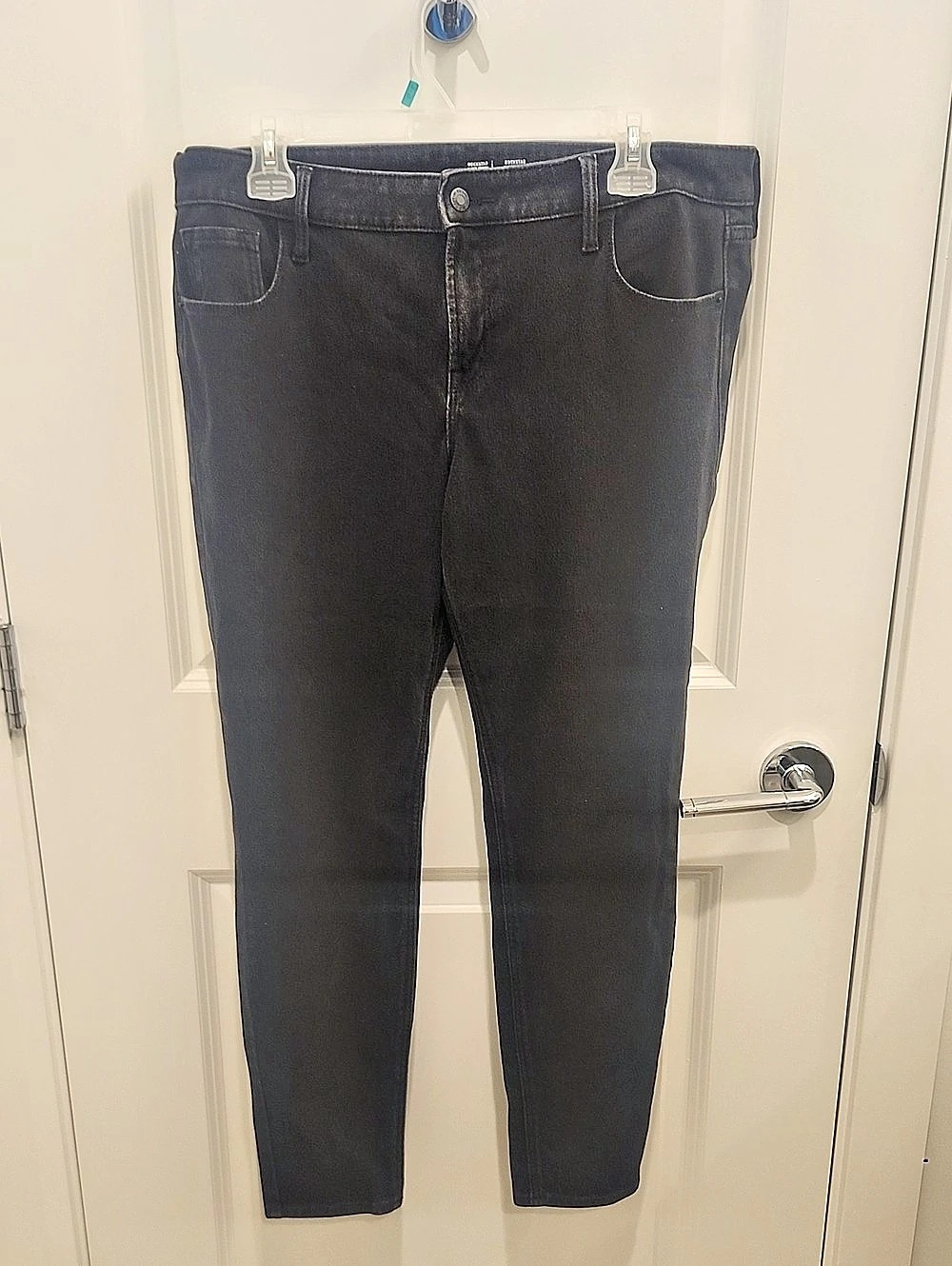 Old Navy Rockstar Super Skinny Black Jeans Size 14 Petite Womens